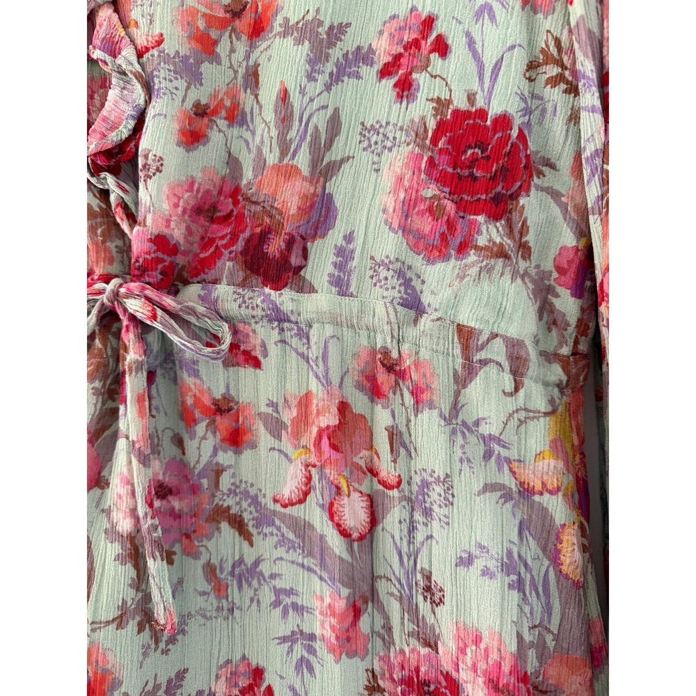 Paige Garcelle Floral Silk Midi Dress Quiet Luxury Wedding Party - Picture 2 of 6